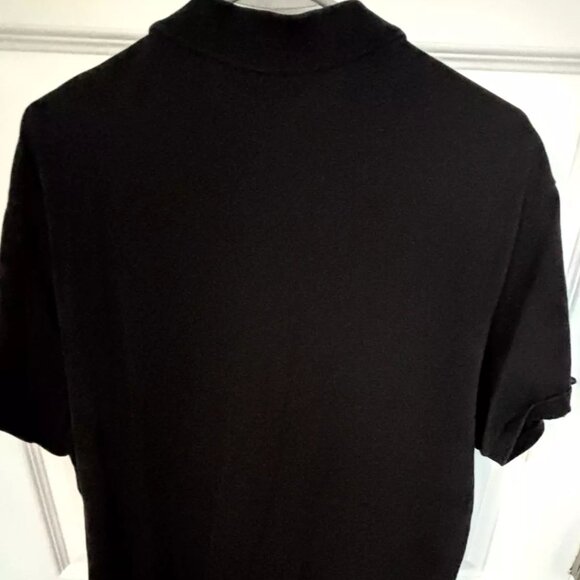 Ralph Lauren Black Polo Shirt Custom Fit Stretch Mesh - Size XL - Picture 2 of 4